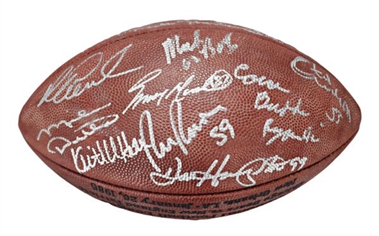 Chicago Bears Super Bowl XX Team-Signed Football (27 Signatures including Ditka and McMahon) 
